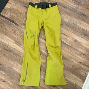 Mens NWT Patagonia outdoor upstride gore tex alpine belted snow pants sz S green